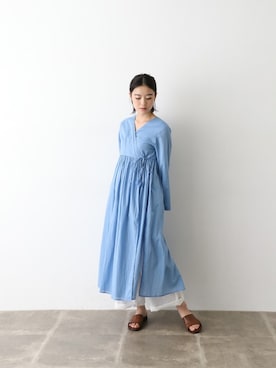 「AHUJAS（オージャス）のアイテム」を使った、rikoさん（レディース・163cm）の夏コーディネート