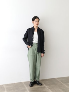 「Vlas Blomme（ヴラスブラム）のアイテム」を使った、rikoさん（レディース・163cm）の秋コーディネート