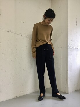 「MASTER&Co（マスターアンドコー）のアイテム（トップス）」を使った、rikoさん（レディース・163cm）の秋コーディネート