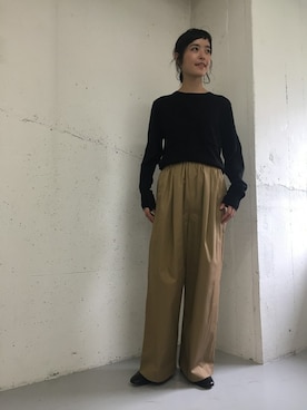 「MASTER&Co（マスターアンドコー）のアイテム（トップス）」を使った、rikoさん（レディース・163cm）の秋コーディネート