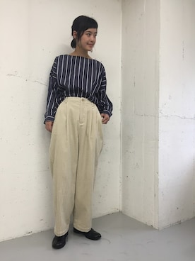 「SPACE CRAFT（スペースクラフト）のアイテム」を使った、rikoさん（レディース・163cm）の秋コーディネート