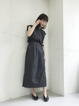 「People Tree(ピープルツリー)のアイテム」を使った、rikoさん(レディース・163cm)の春コーディネート