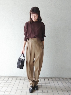 「mormyrus（モルミルス）のアイテム」を使った、rikoさん（レディース・163cm）の秋コーディネート
