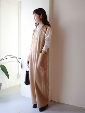 「mormyrus（モルミルス）のアイテム（バッグ）」を使った、rikoさん（レディース・163cm）の秋コーディネート