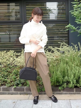 「mormyrus（モルミルス）のアイテム（バッグ）」を使った、rikoさん（レディース・163cm）の秋コーディネート