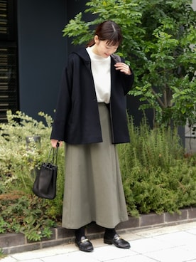 「FALKE（ファルケ）のアイテム」を使った、rikoさん（レディース・163cm）の秋コーディネート