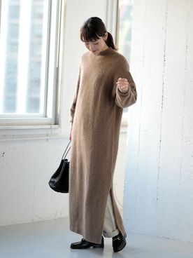 「mormyrus（モルミルス）のアイテム」を使った、rikoさん（レディース・163cm）の冬コーディネート