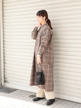 「SPACE CRAFT（スペースクラフト）のアイテム」を使った、rikoさん（レディース・163cm）の冬コーディネート