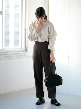 「SPACE CRAFT（スペースクラフト）のアイテム」を使った、rikoさん（レディース・163cm）の冬コーディネート