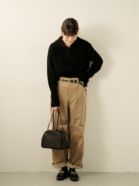 「MASTER&Co（マスターアンドコー）のアイテム」を使った、rikoさん（レディース・163cm）の冬コーディネート