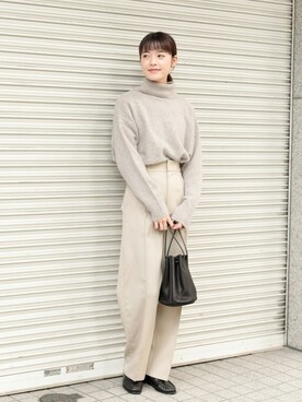 「mormyrus（モルミルス）のアイテム」を使った、rikoさん（レディース・163cm）の冬コーディネート