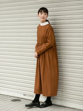 「FALKE（ファルケ）のアイテム」を使った、rikoさん（レディース・163cm）の冬コーディネート