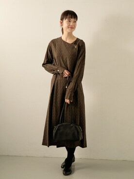 「アーバンリサーチ」｜「アイテム（レッグウェア）」を使った、rikoさん（レディース・163cm）の冬コーディネート