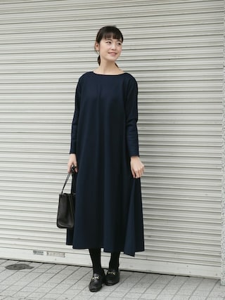 かぐれ（カグレ）の「ウールカットパイピングワンピース（ワンピース