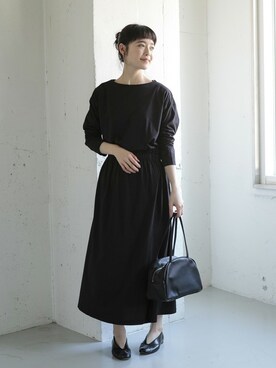 「mormyrus（モルミルス）のアイテム（バッグ）」を使った、rikoさん（レディース・163cm）の冬コーディネート