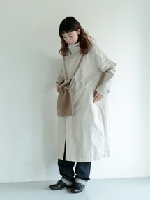 かぐれ（カグレ）の「コットンオーバーダイフードロングコート（その他