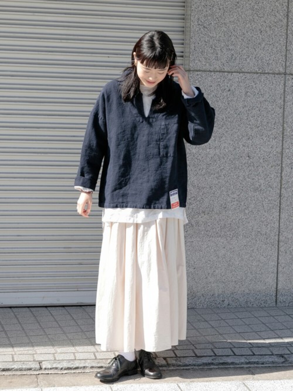 かぐれ（カグレ）の「コットンシルクタックスカート（スカート