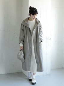 かぐれコットンオーバーダイフードロングコート 楽天市場】レディスブルゾン(コットンオーバーダイフードロングコート