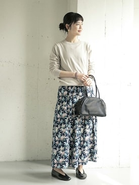 「REMME（レメ）のアイテム」を使った、rikoさん（レディース・163cm）の春コーディネート