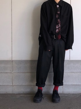 「ラッドミュージシャン」｜「アイテム（フォーマルスーツ/小物）」を使った、K'sさん（メンズ・172cm）の秋コーディネート
