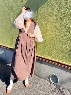 「RUBY AND YOU（ルビーアンドユー）のアイテム（バックパック/リュック）」を使った、tanuさん（レディース・160cm）の冬コーディネート