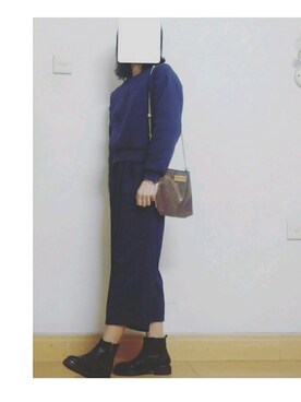 「BKK ORIGINALのアイテム」を使った、Celingniyさん（レディース・154cm）の冬コーディネート