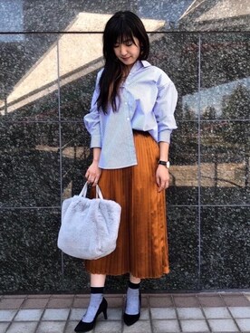 米島 香織さん（レディース・161cm）の秋コーディネート