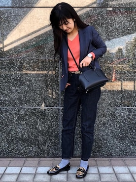 米島 香織さん（レディース・161cm）の秋コーディネート