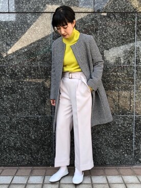 米島 香織さん（レディース・161cm）の冬コーディネート