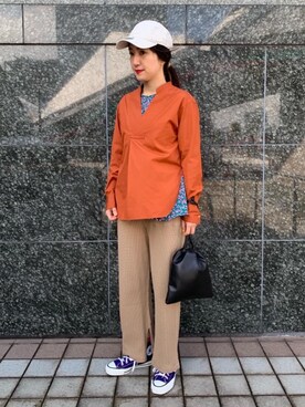 米島 香織さん(レディース・161cm)の冬コーディネート