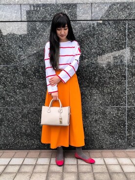 米島 香織さん(レディース・161cm)の春コーディネート