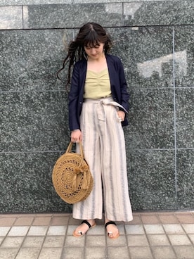 米島 香織さん(レディース・161cm)の春コーディネート