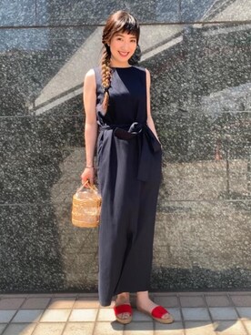 米島 香織さん（レディース・161cm）の春コーディネート