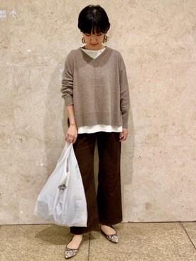 米島 香織さん（レディース・162cm）の秋コーディネート