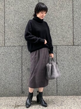 米島 香織さん（レディース・162cm）の秋コーディネート