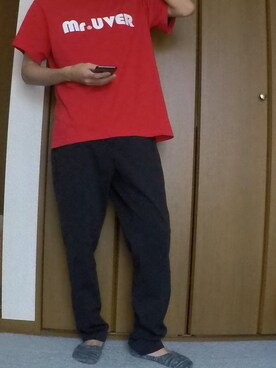 「RAGEBLUE（レイジブルー）のアイテム（レッグウェア）」を使った、まっちー☻さん（メンズ・168cm）の夏コーディネート