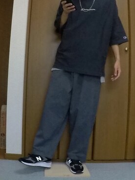 「KANGOL（カンゴール）のアイテム（レッグウェア）」を使った、まっちー☻さん（メンズ・168cm）の夏コーディネート