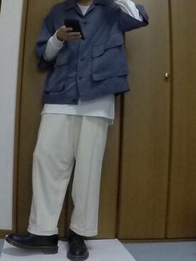 「KANGOL（カンゴール）のアイテム（レッグウェア）」を使った、まっちー☻さん（メンズ・168cm）の秋コーディネート