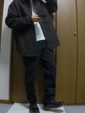 「KANGOL（カンゴール）のアイテム（レッグウェア）」を使った、まっちー☻さん（メンズ・168cm）の冬コーディネート