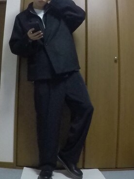 「DOOPZ（ドープス）のアイテム（テーラードジャケット）」を使った、まっちー☻さん（メンズ・168cm）の冬コーディネート