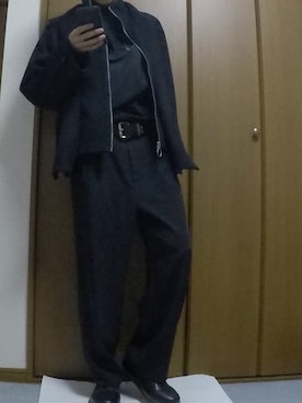 「DOOPZ（ドープス）のアイテム（テーラードジャケット）」を使った、まっちー☻さん（メンズ・168cm）の冬コーディネート