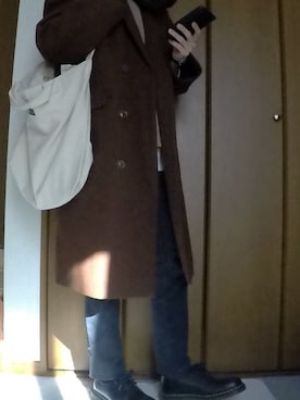 「部屋撮り」｜「アイテム（スウェット）」を使った、まっちー☻さん（メンズ・168cm）の冬コーディネート