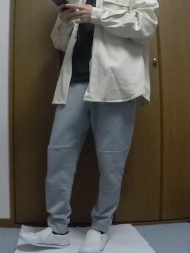 「春めきシューズ」｜「アイテム（スリッポン）」を使った、まっちー☻さん（メンズ・168cm）の春コーディネート