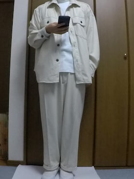 「春めきシューズ」｜「アイテム（スリッポン）」を使った、まっちー☻さん（メンズ・168cm）の春コーディネート