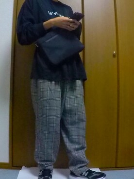 「CASPER JOHN（キャスパージョン）のアイテム（バッグ）」を使った、まっちー☻さん（メンズ・168cm）の春コーディネート