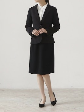 「ビジネスコーデ」｜VIVIAN COLLECTIONさん（レディース・160cm）の冬コーディネート