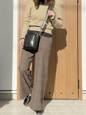 「ビット付きローファー」｜VIVIAN COLLECTIONさん（レディース・160cm）の冬コーディネート