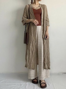 「ナローサンダル」｜VIVIAN COLLECTIONさん（レディース・160cm）の春コーディネート