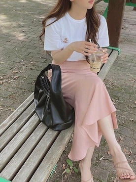 「ナローサンダル」｜VIVIAN COLLECTIONさん（レディース・160cm）の夏コーディネート