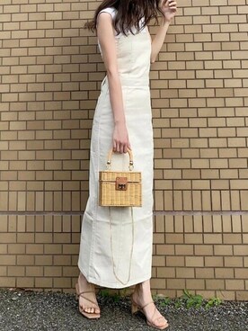 「ナローサンダル」｜VIVIAN COLLECTIONさん（レディース・160cm）の夏コーディネート
